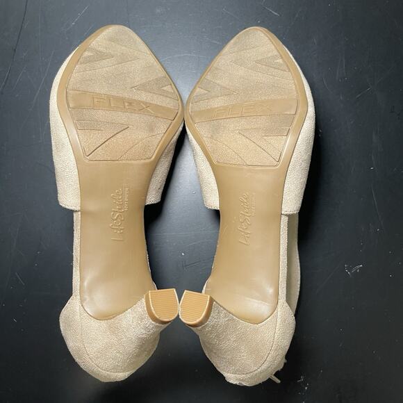 Life Stride Soft System Women’s Tan Giovanna 2 high Heel pumps Size 8.5W - Picture 6 of 8